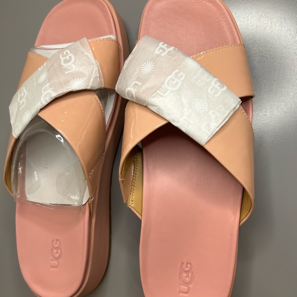 🌸”UGG” NWB Emily LA Sunset Pink  Slip-on/Slide Sandals Size 9 🌸 - Picture 8 of 9